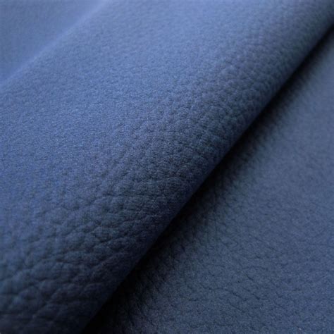 tissu faux nubuck bleu pour sac